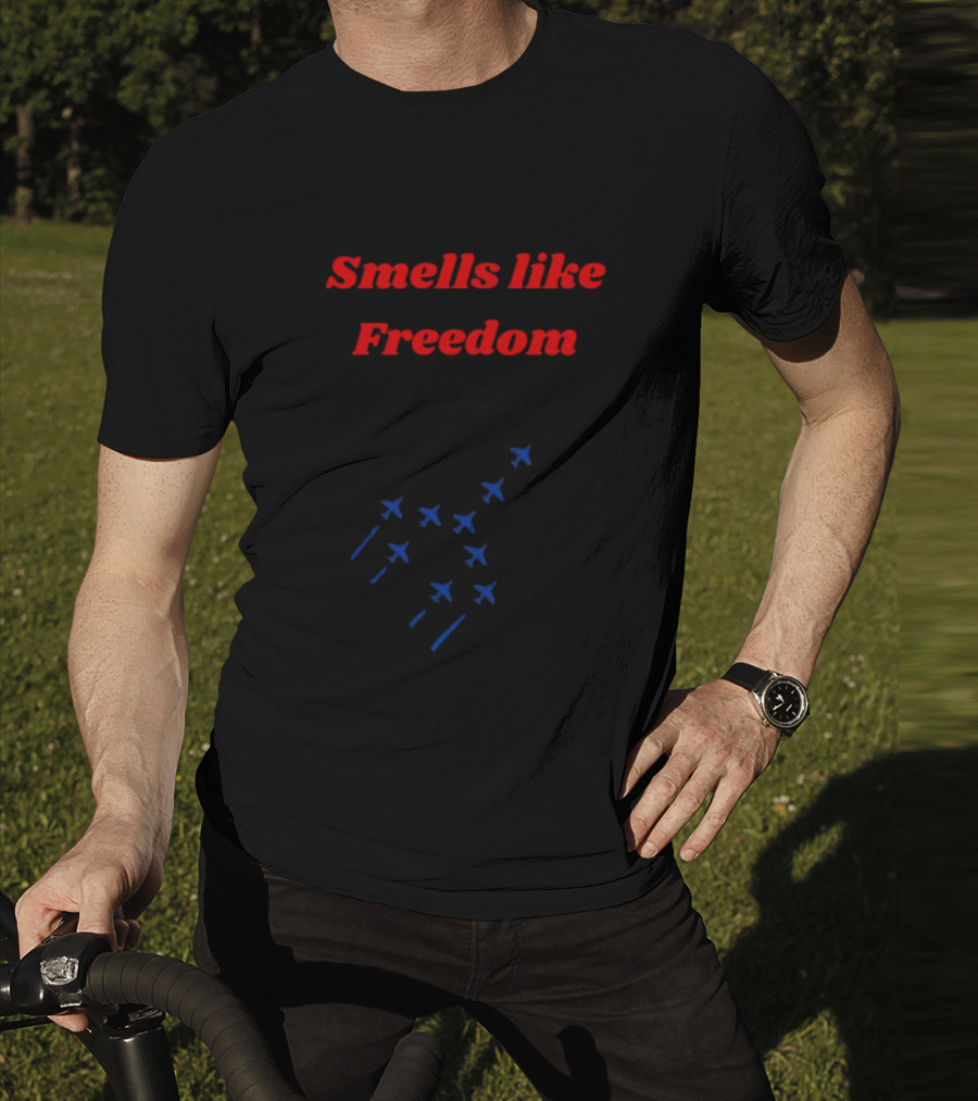 Smells Like Freedom DD214 Military Jets Formation T-Shirt