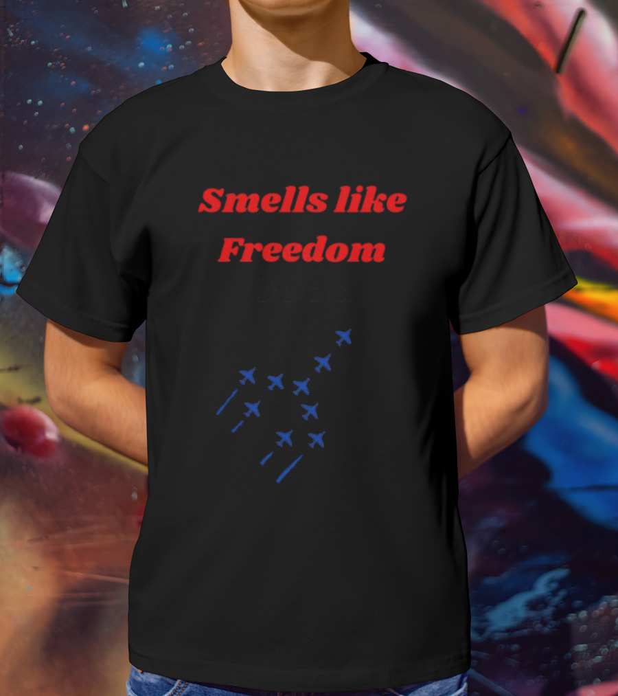 Smells Like Freedom DD214 Military Jets Formation T-Shirt