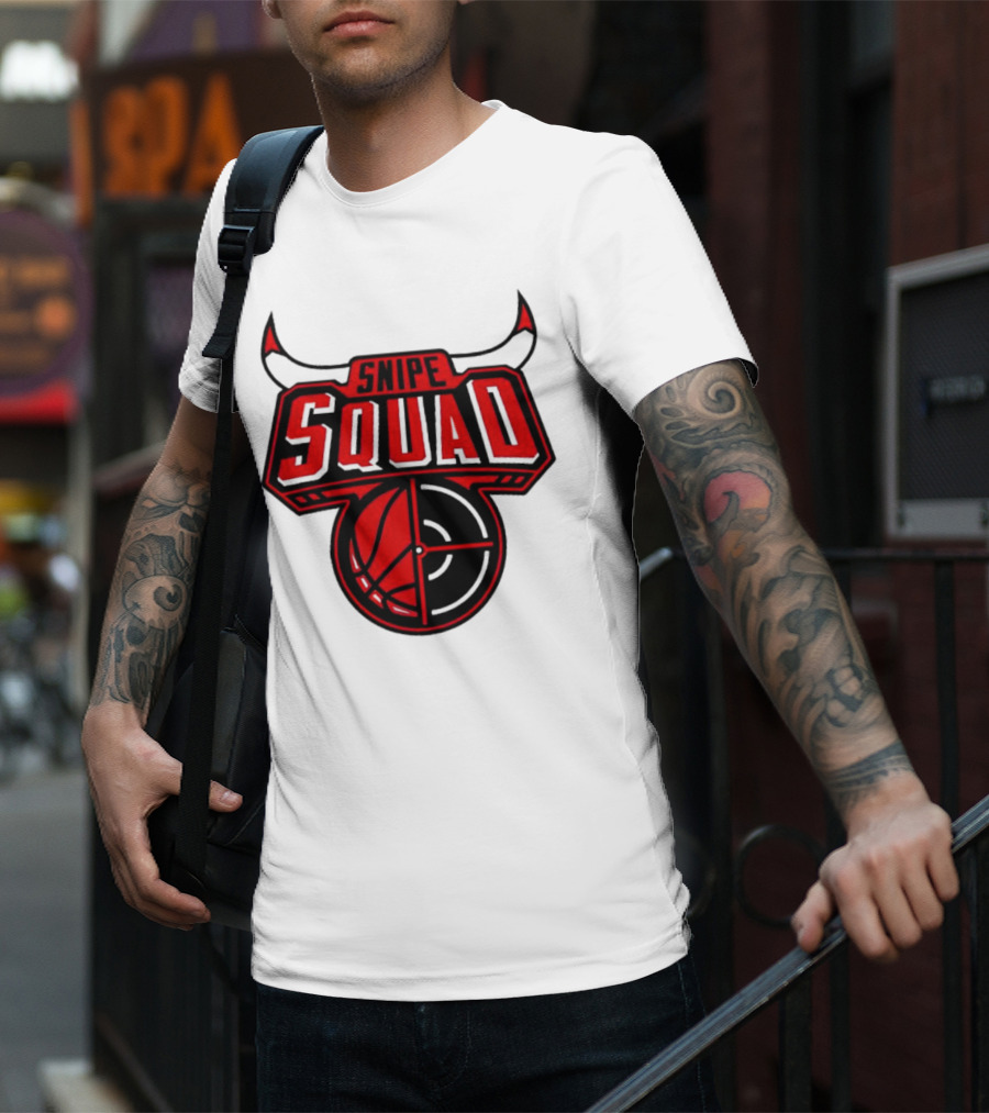 Snipe Squad Bulls Inspired Basketball Target T-Shirt