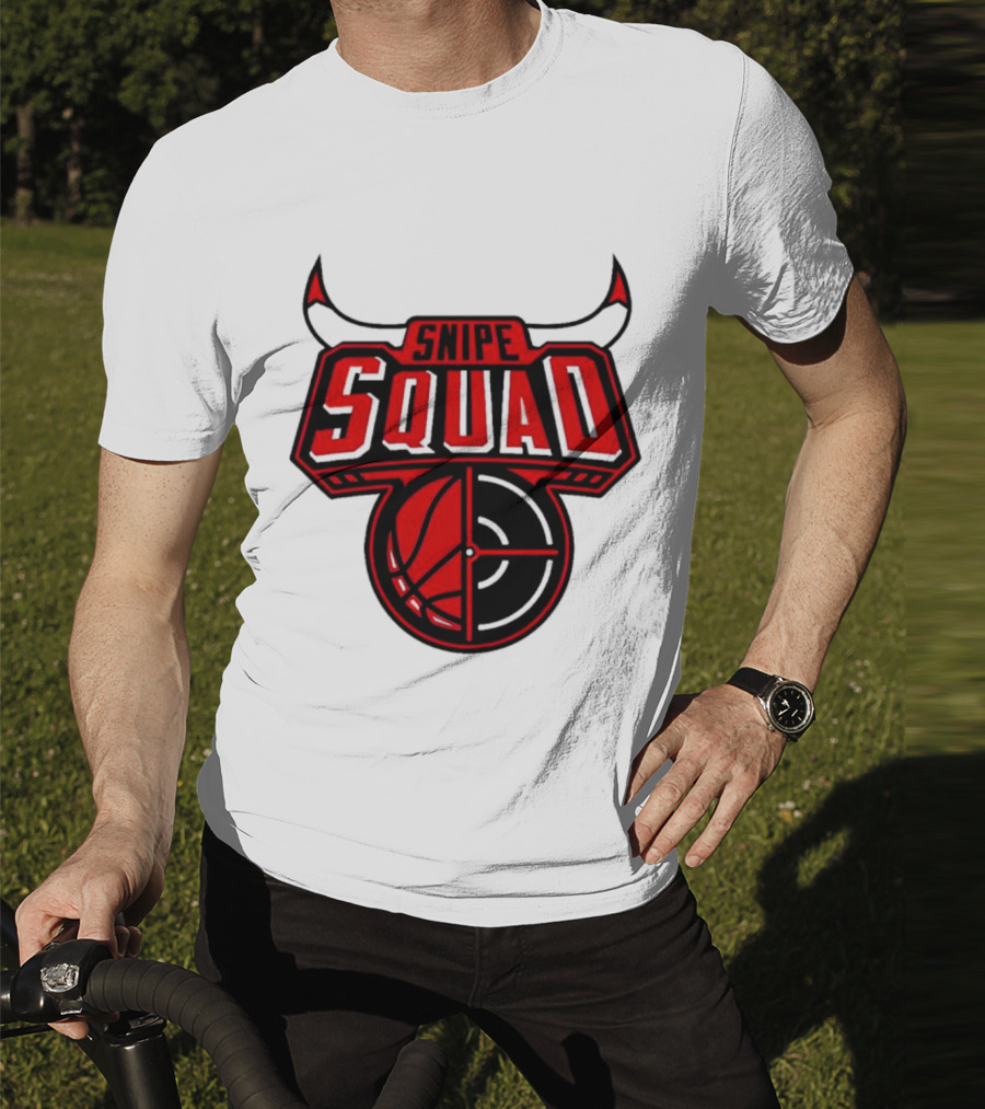 Snipe Squad Bulls Inspired Basketball Target T-Shirt