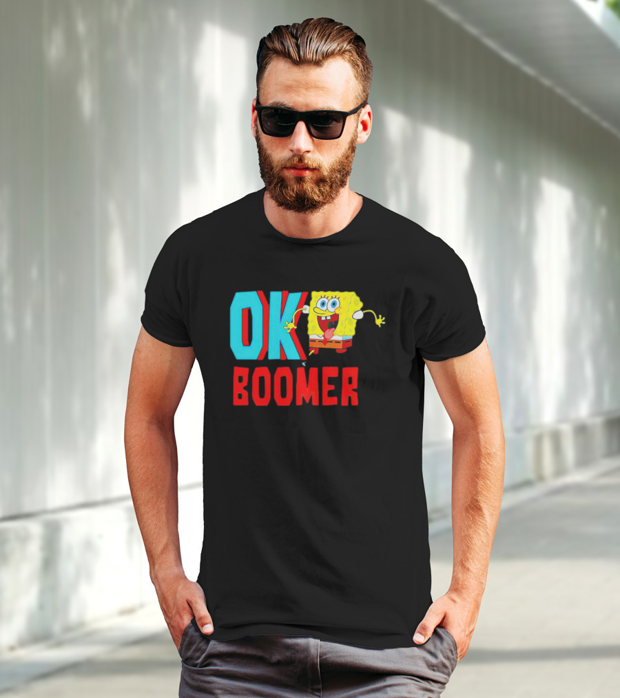 Spongebob Squarepants OK Boomer Meme Fun T-Shirt