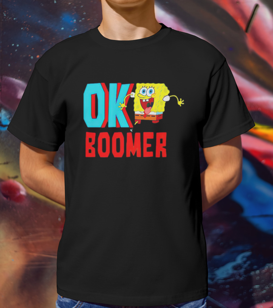 Spongebob Squarepants OK Boomer Meme Fun T-Shirt