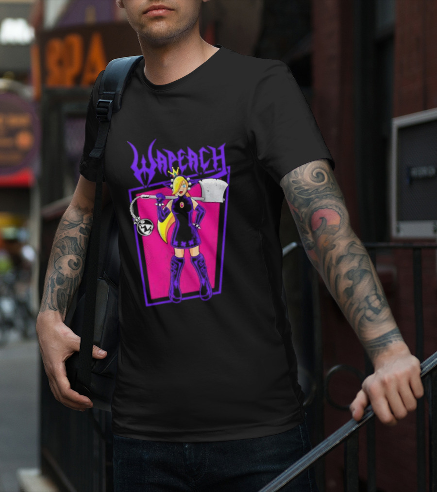 Wah Princess Wapeach Axe Mace Medieval Fantasy Warrior Princess T-Shirt