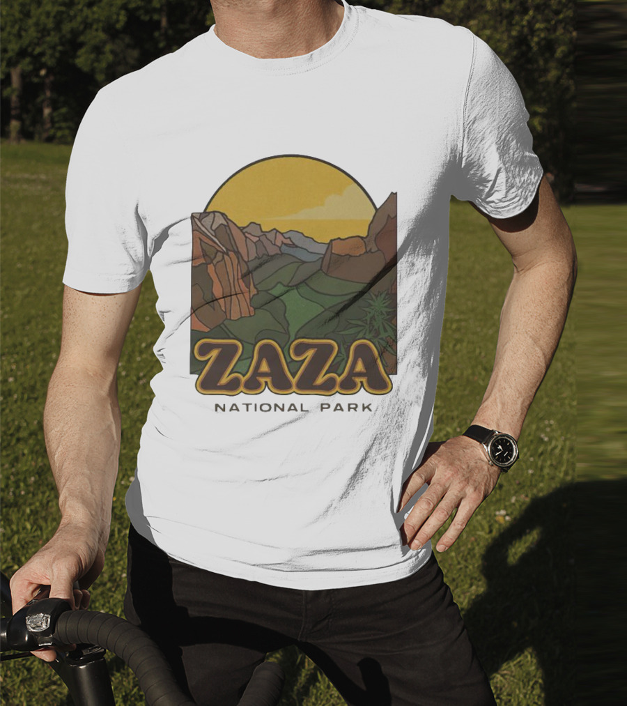 Zaza National Park Retro Landscape Scene T-Shirt