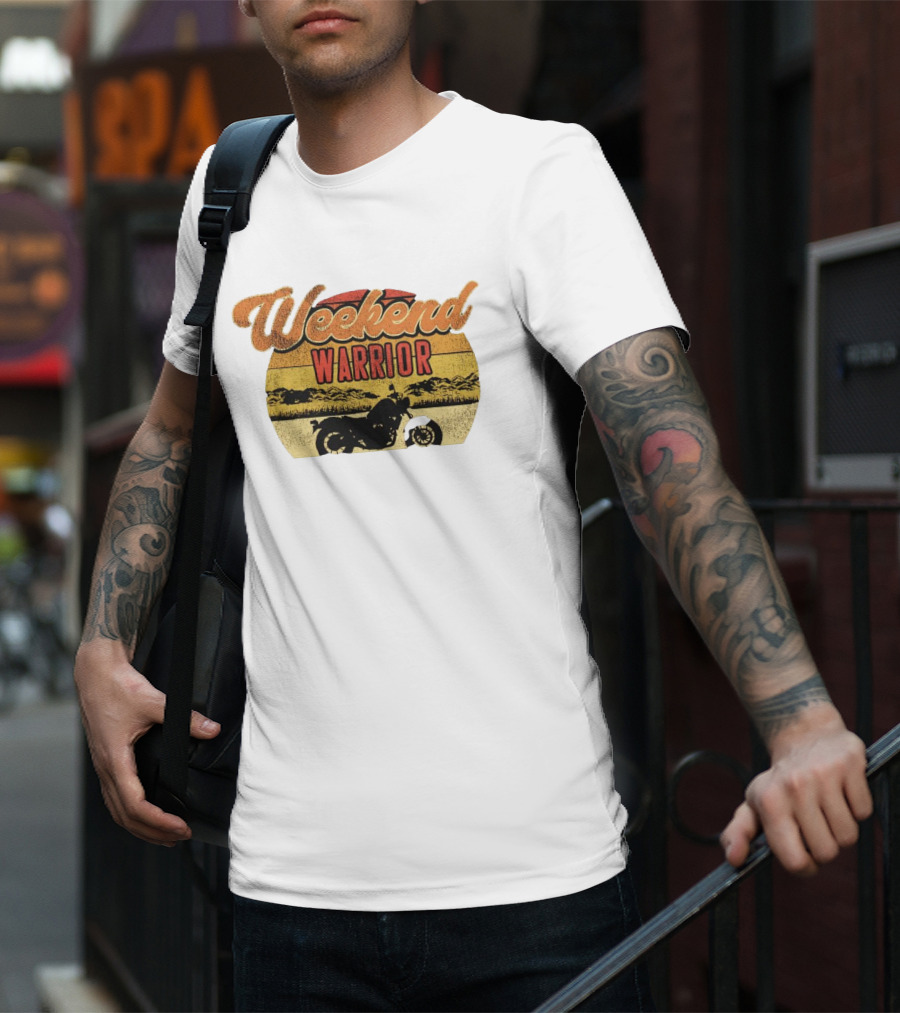Weekend Warrior Motorbike Vintage Adventure T-Shirt
