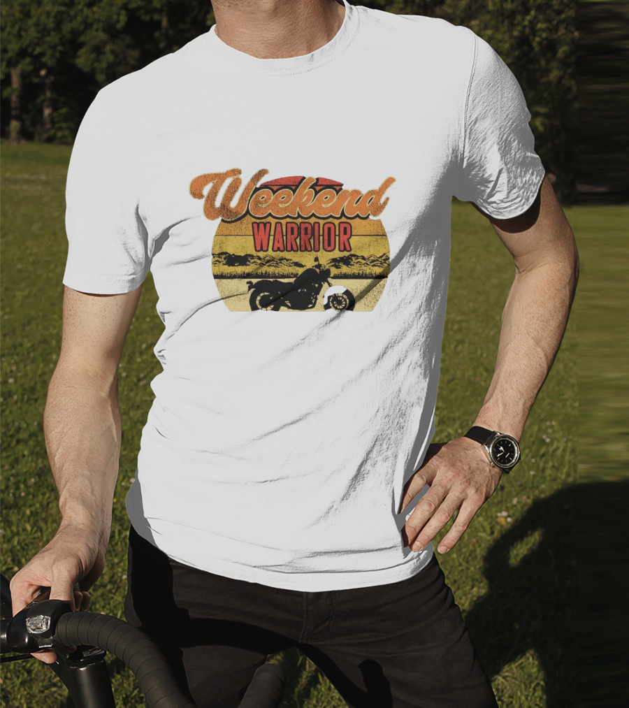 Weekend Warrior Motorbike Vintage Adventure T-Shirt
