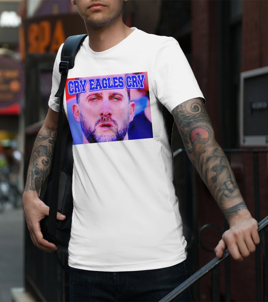 Cry Eagles Cry Nick Sirianni Ford Field Lions Clash T-Shirt
