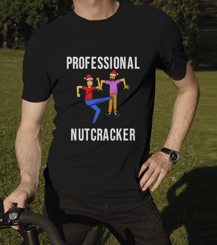 Professional Nutcracker Christmas Santa Hat Kick T-Shirt