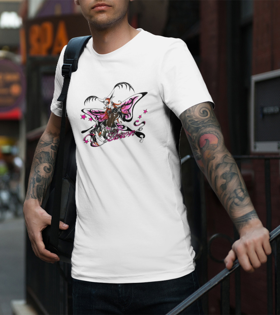 Dawn Butterfly Pink Star Accents T-Shirt