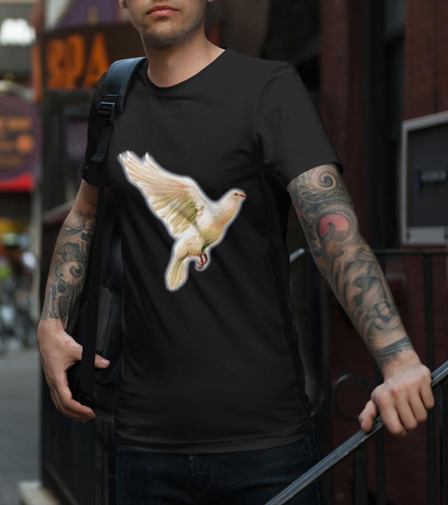 Psycho Peace Dream Dove In Flight T-Shirt