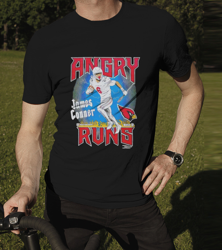 Angry Runs James Conner Arizona Cardinals NFL Kyle Brandt Good Morning Football T-Shirt