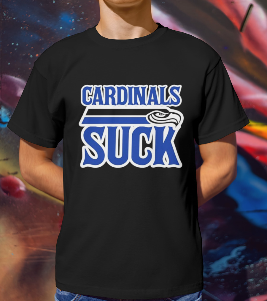 Cardinals Suck Seattle Seahawks Fan Rivalry T-Shirt