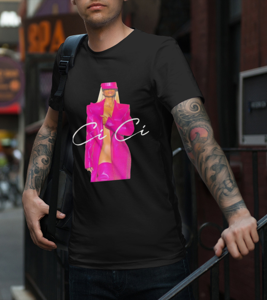 Ciara CiCi Bold Pink Fashion T-Shirt