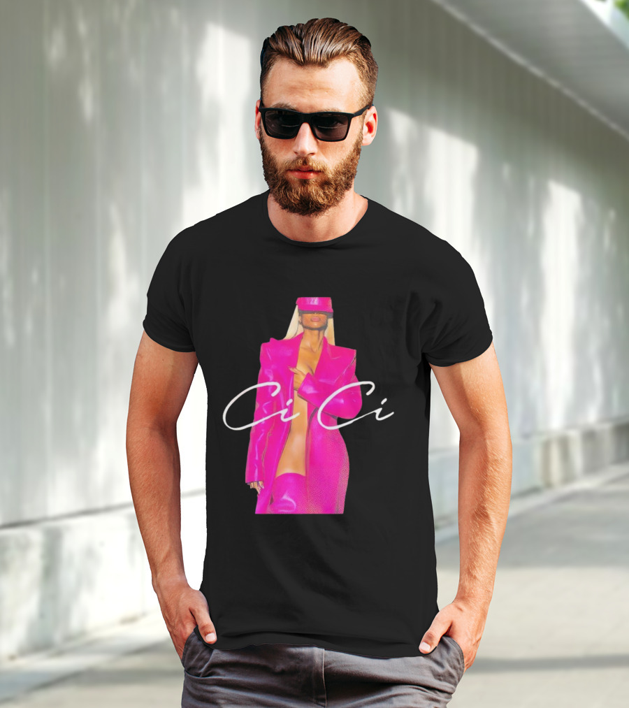 Ciara CiCi Bold Pink Fashion T-Shirt