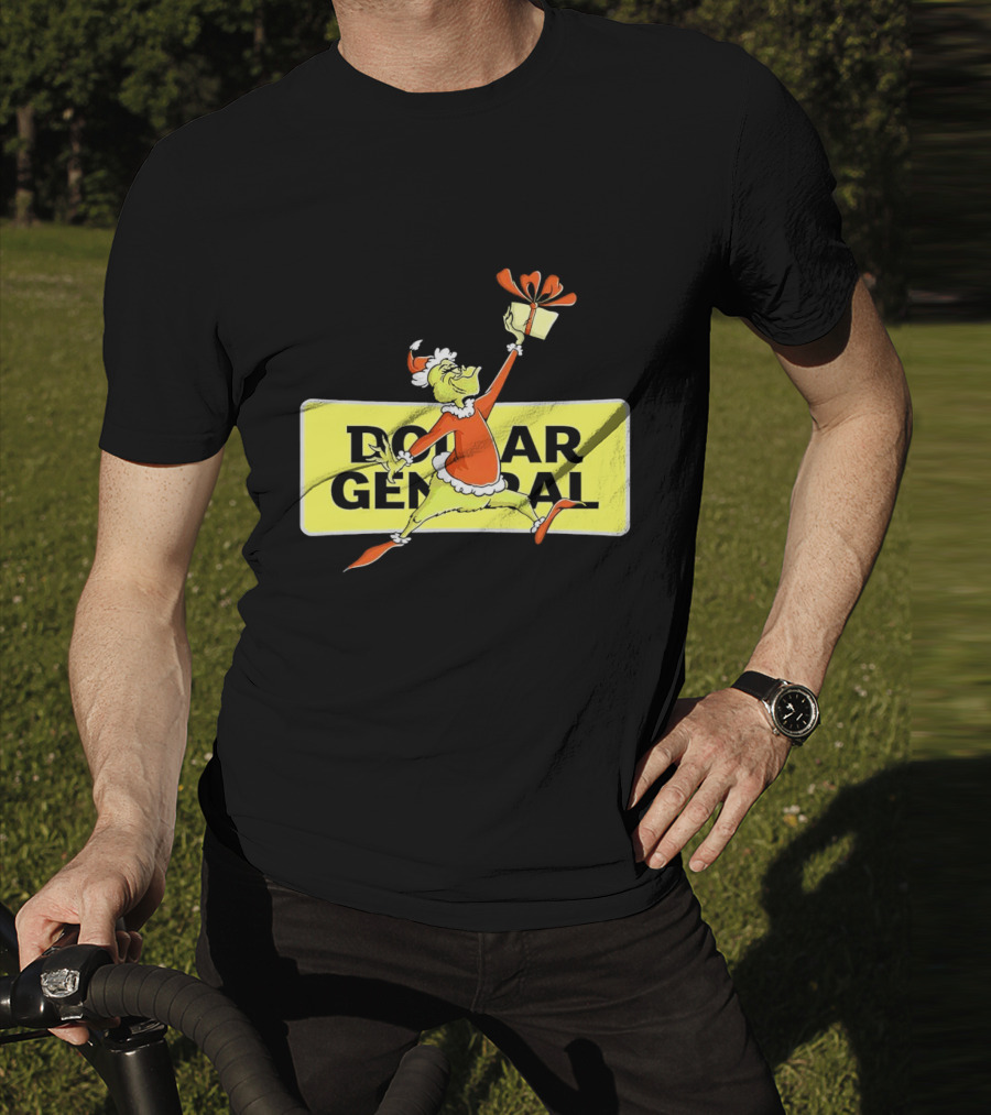 Grinch Christmas Dollar General Gift Iconic Holiday Scene T-Shirt