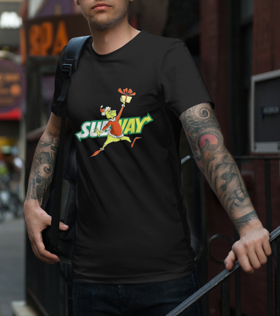Grinch Subway Christmas Gift Jumper T-Shirt