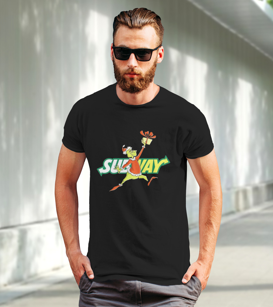 Grinch Subway Christmas Gift Jumper T-Shirt