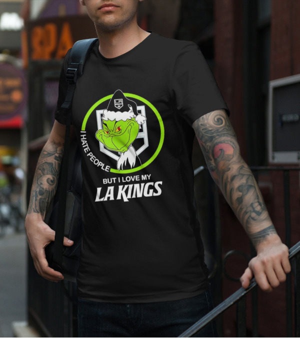 I Hate People But I Love My LA Kings Grinch T-Shirt