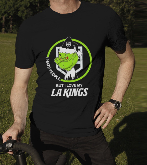 I Hate People But I Love My LA Kings Grinch T-Shirt