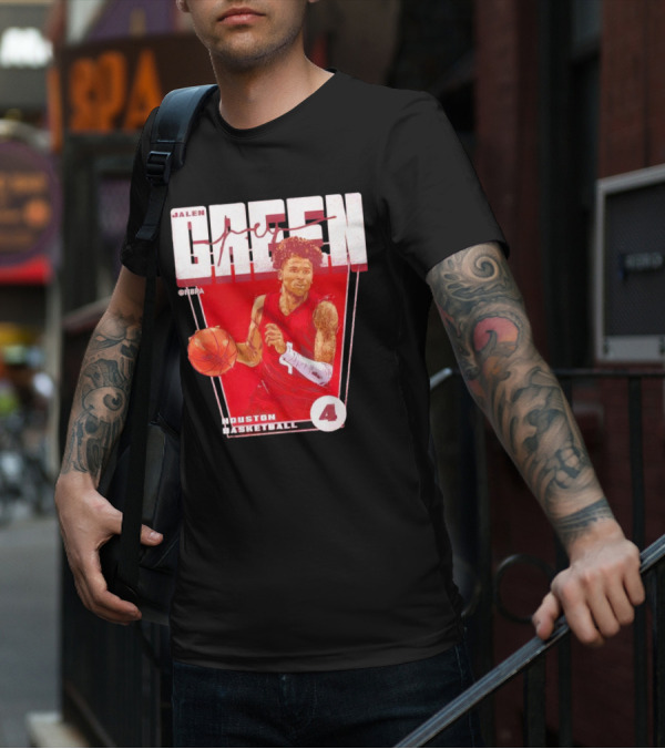 Jalen Green No. 4 Houston Basketball NBA Red Premiere T-Shirt