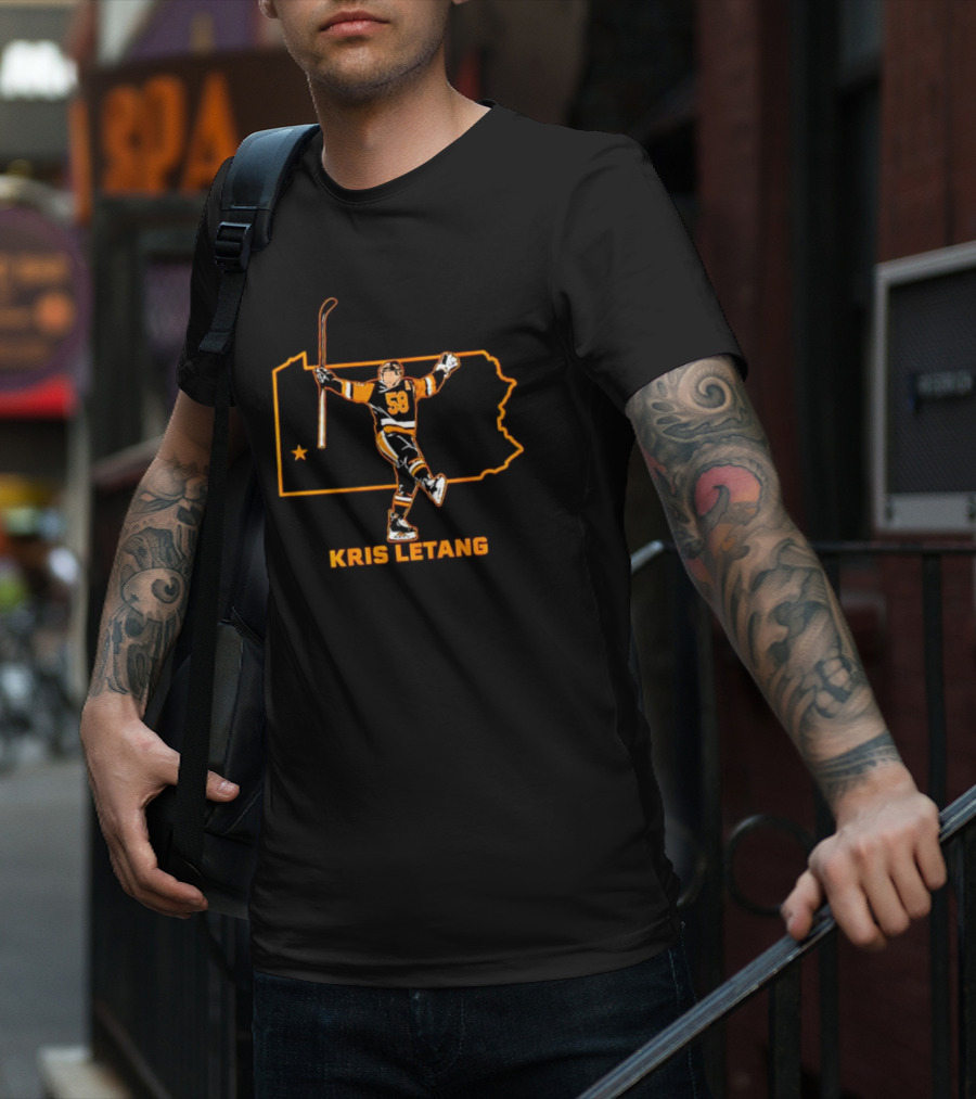 Kris Letang 58 Pennsylvania Hockey Star T-Shirt