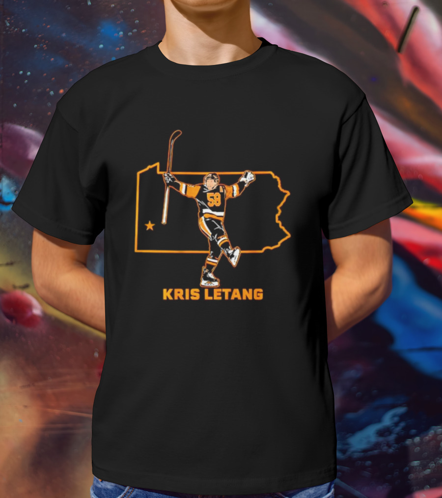 Kris Letang 58 Pennsylvania Hockey Star T-Shirt