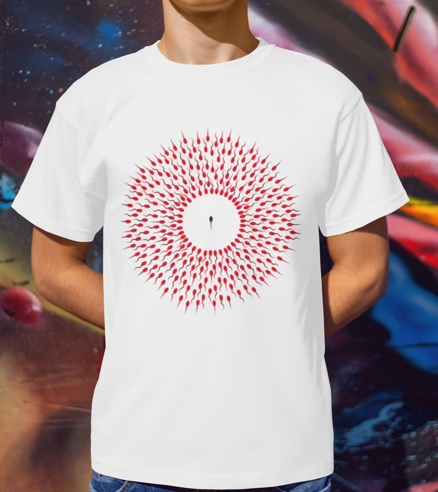Autistic Tadpole Red Spiral Formation T-Shirt