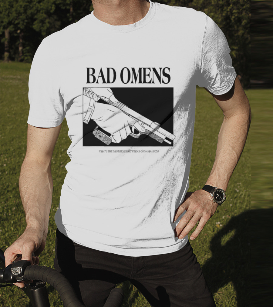 Bad Omens What's The Difference Between A God And A Gun T-Shirt