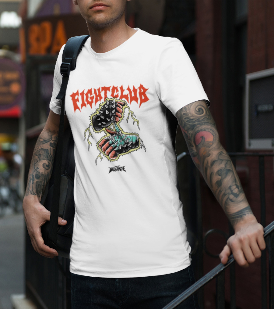 Fight Club Full Violence Fists And Gloves T-Shirt