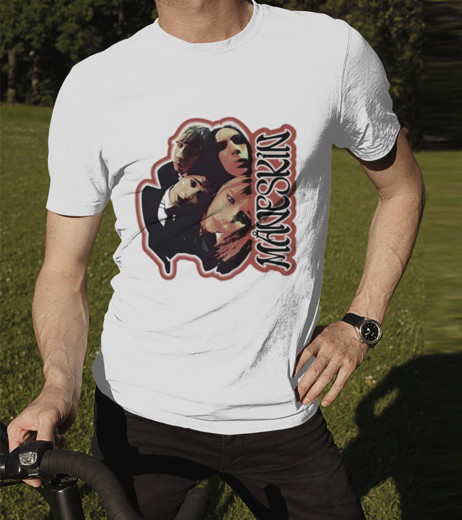 Maneskin Band Fisheye Style Group T-Shirt