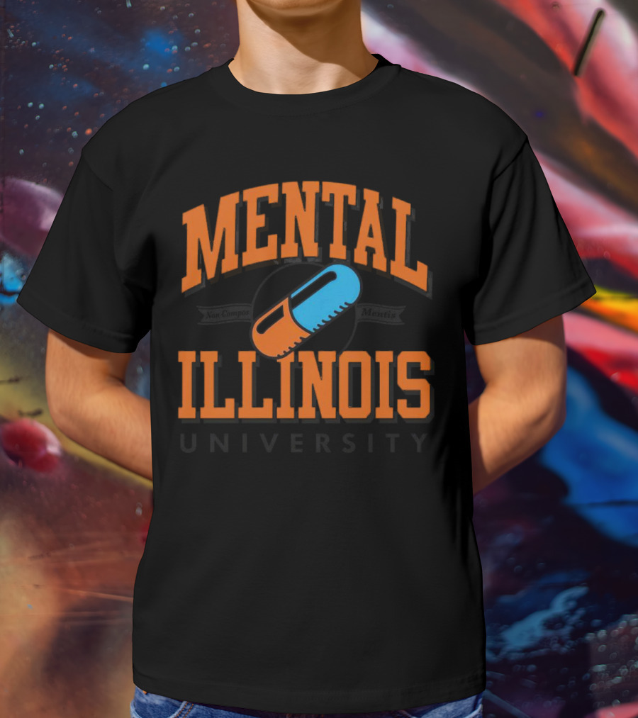 Mental Illinois University Capsule Emblem T-Shirt