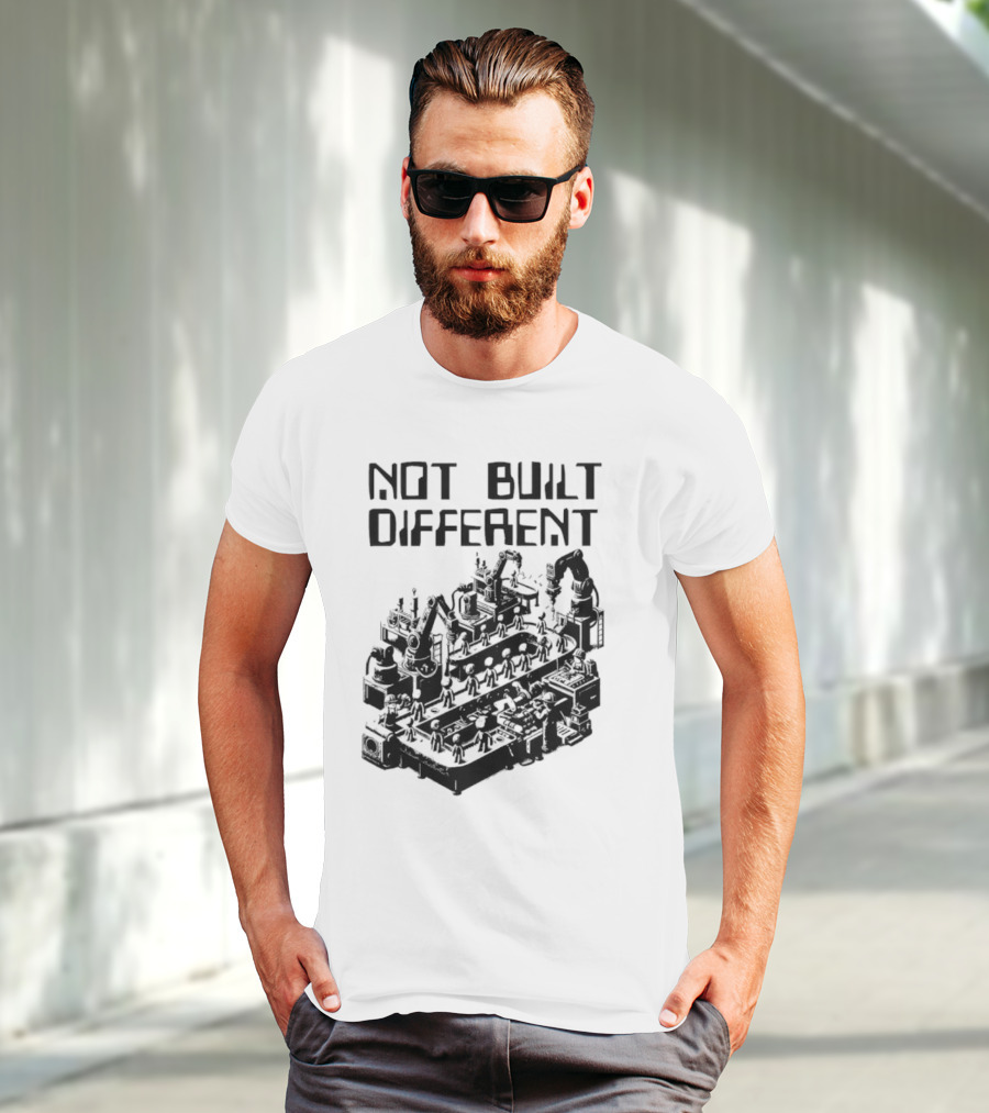 Not Built Different Assembly Line Robots T-Shirt