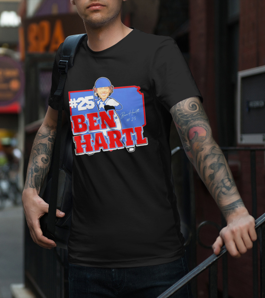 25 Ben Hartl Cartoon Signature T-Shirt