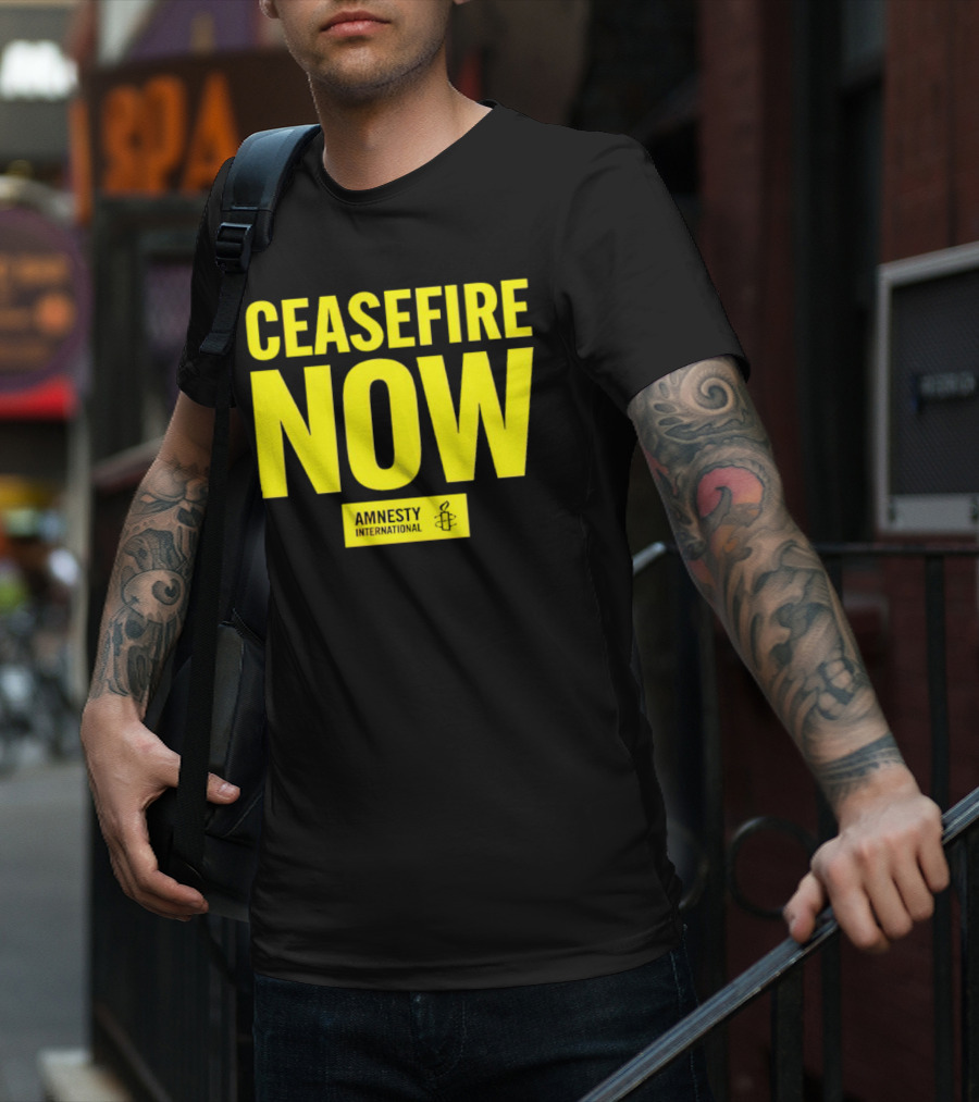 Ceasefire Now Amnesty International T-Shirt