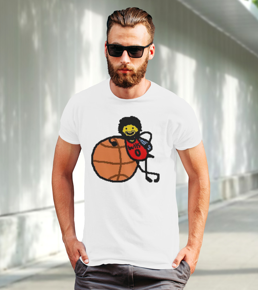 Co-Bee Chicago Bulls NBA Paint Cartoon Basketball Character T-Shirt