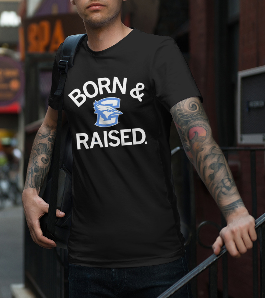 Creighton Bluejays Born And Raised T-Shirt