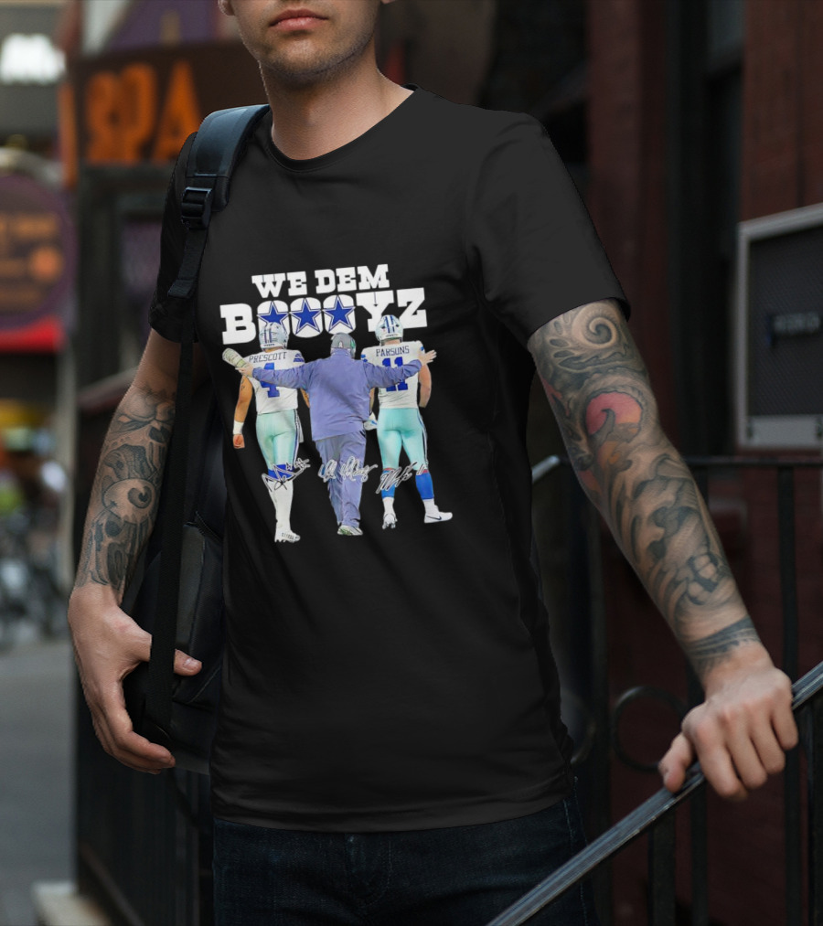 Dallas Cowboys We Dem Boyz Prescott Parsons Signatures T-Shirt