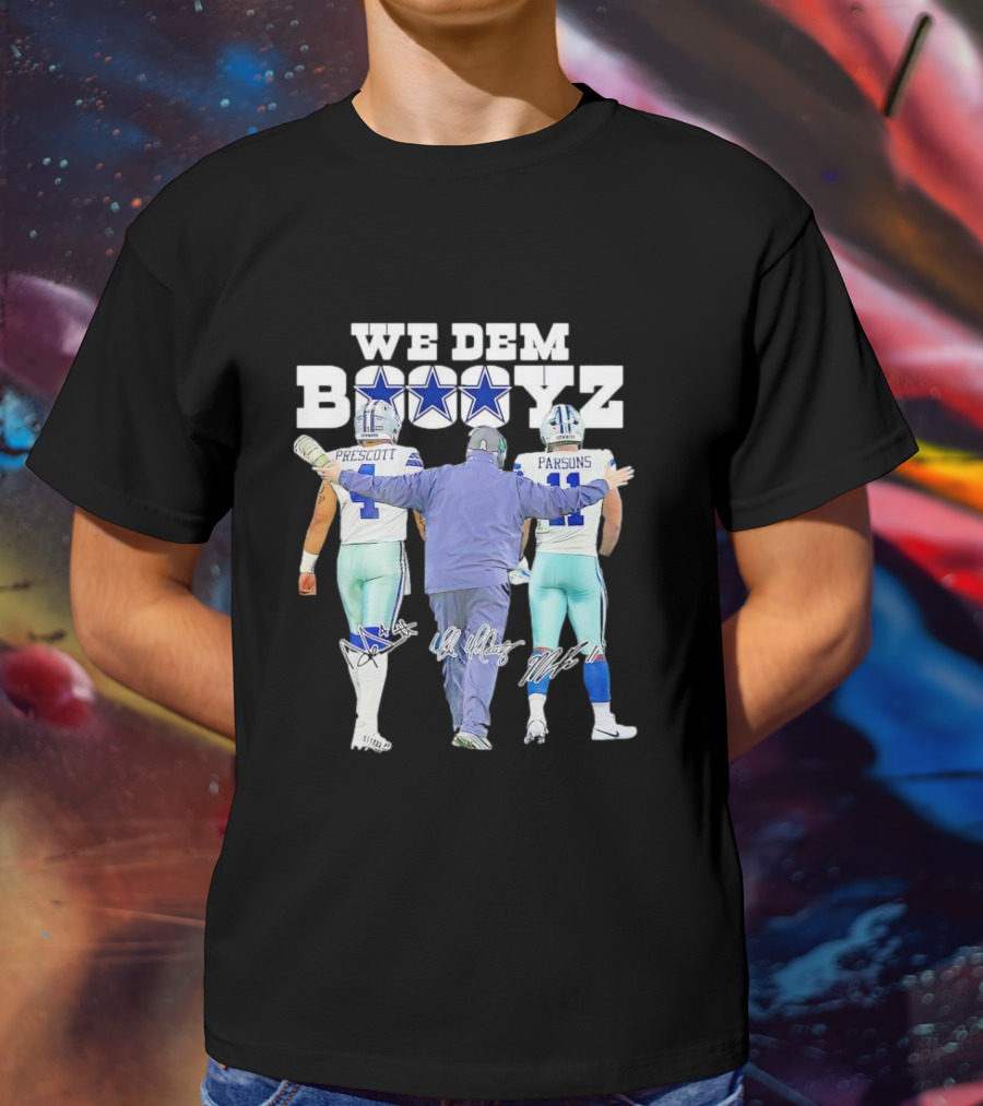 Dallas Cowboys We Dem Boyz Prescott Parsons Signatures T-Shirt