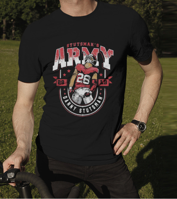 Stutsman's Army Danny Stutsman 28 LB Football Player T-Shirt