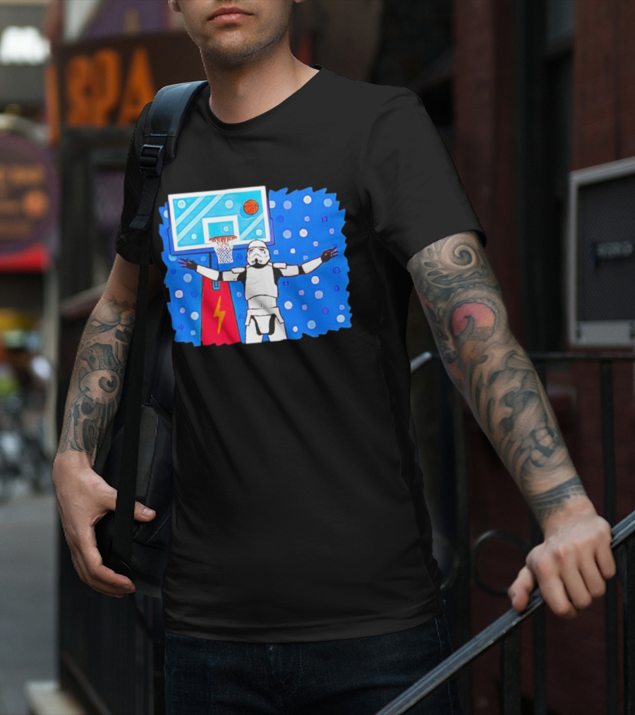 Stormtrooper Basketball No Look Shot T-Shirt