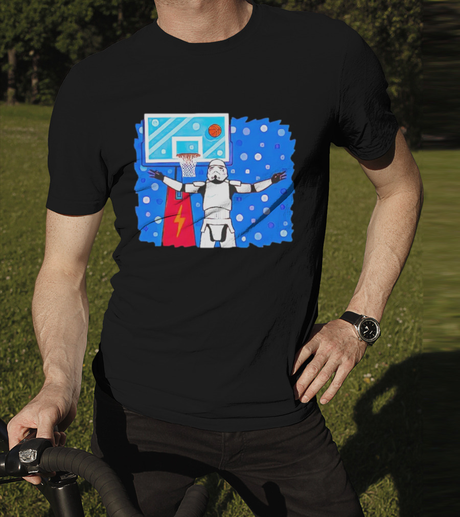 Stormtrooper Basketball No Look Shot T-Shirt