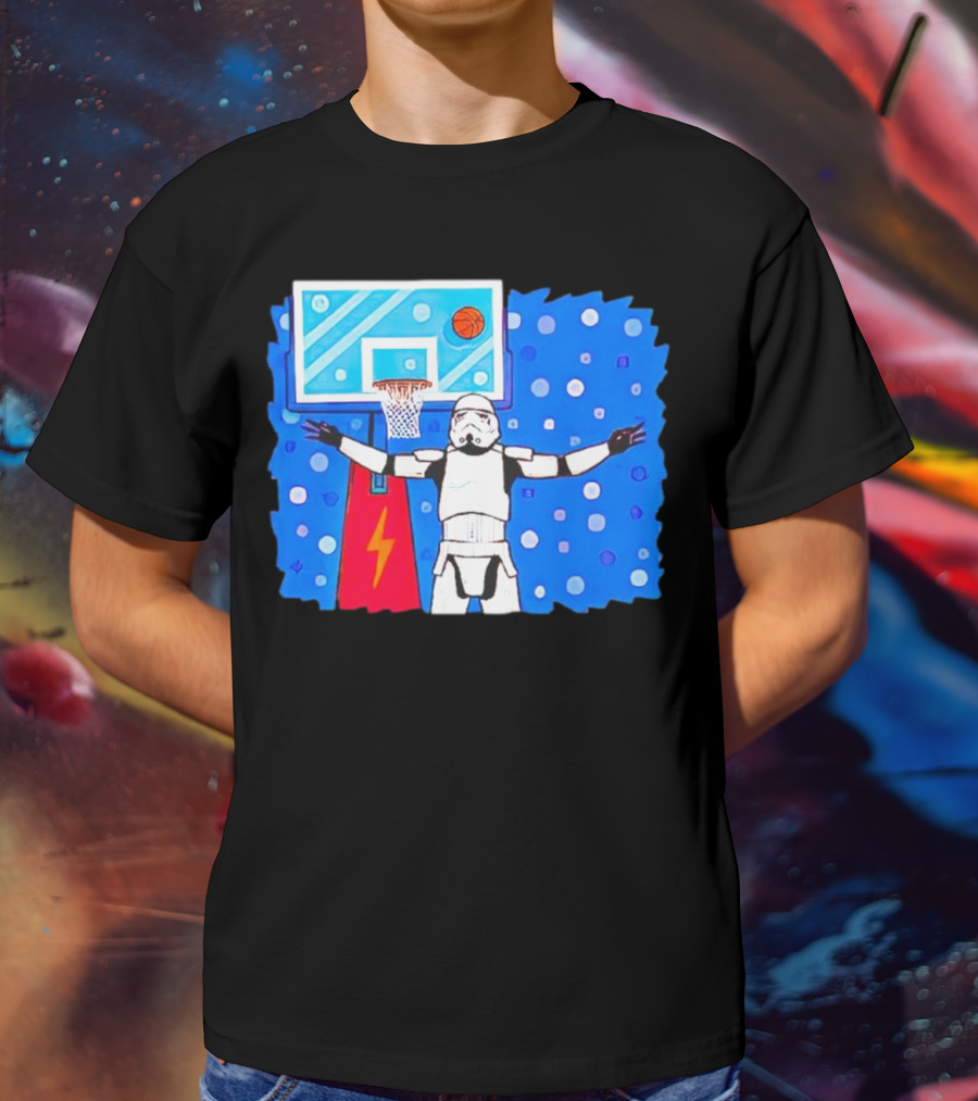 Stormtrooper Basketball No Look Shot T-Shirt
