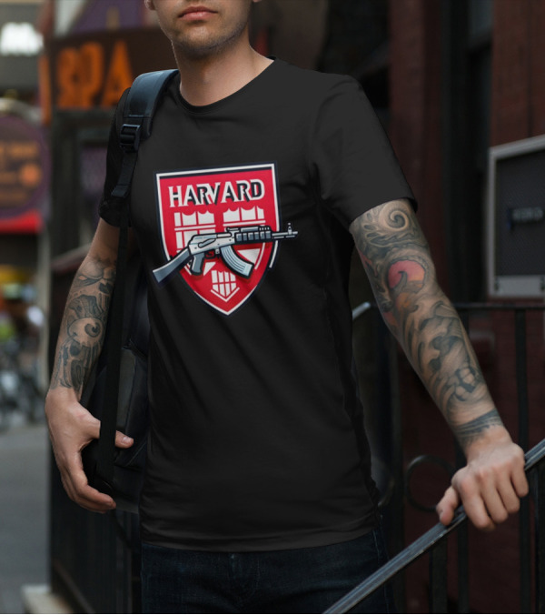 Dr. Eli David Harvard University AK-47 Shield T-Shirt