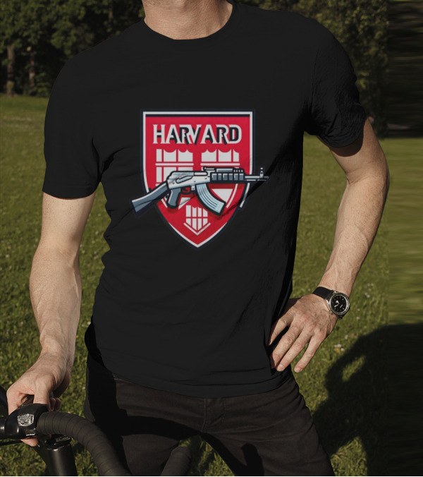 Dr. Eli David Harvard University AK-47 Shield T-Shirt