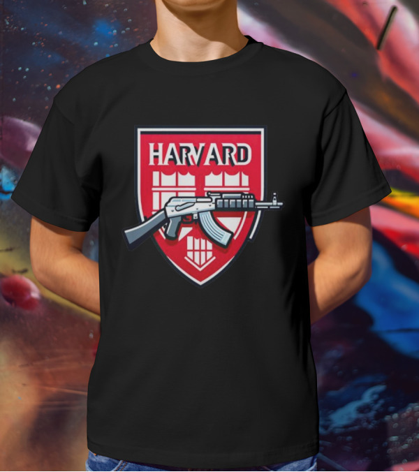 Dr. Eli David Harvard University AK-47 Shield T-Shirt
