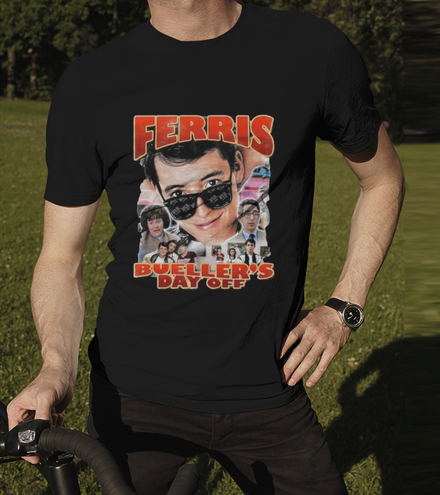 Ferris Bueller's Day Off Vintage Collage T-Shirt