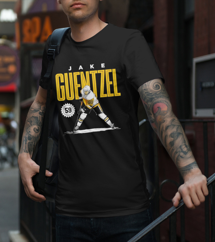 Jake Guentzel Pittsburgh 59 Hockey Player T-Shirt