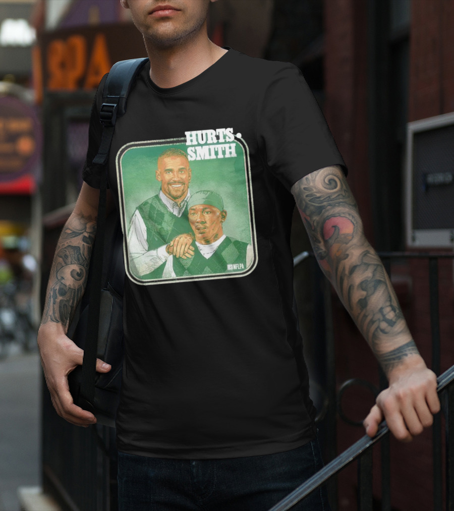 Jalen Hurts DeVonta Smith Philadelphia Step Brothers NFLPA Football T-Shirt