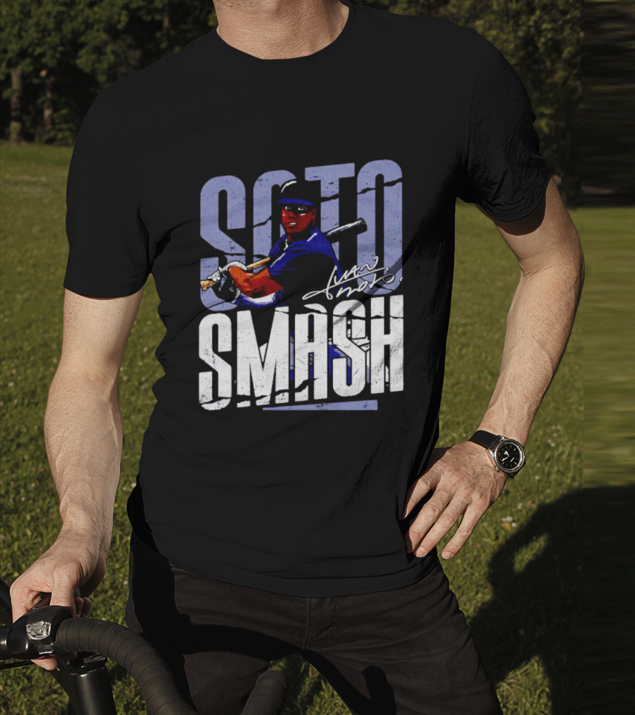 Soto Smash Juan Soto Cartoon Signature T-Shirt