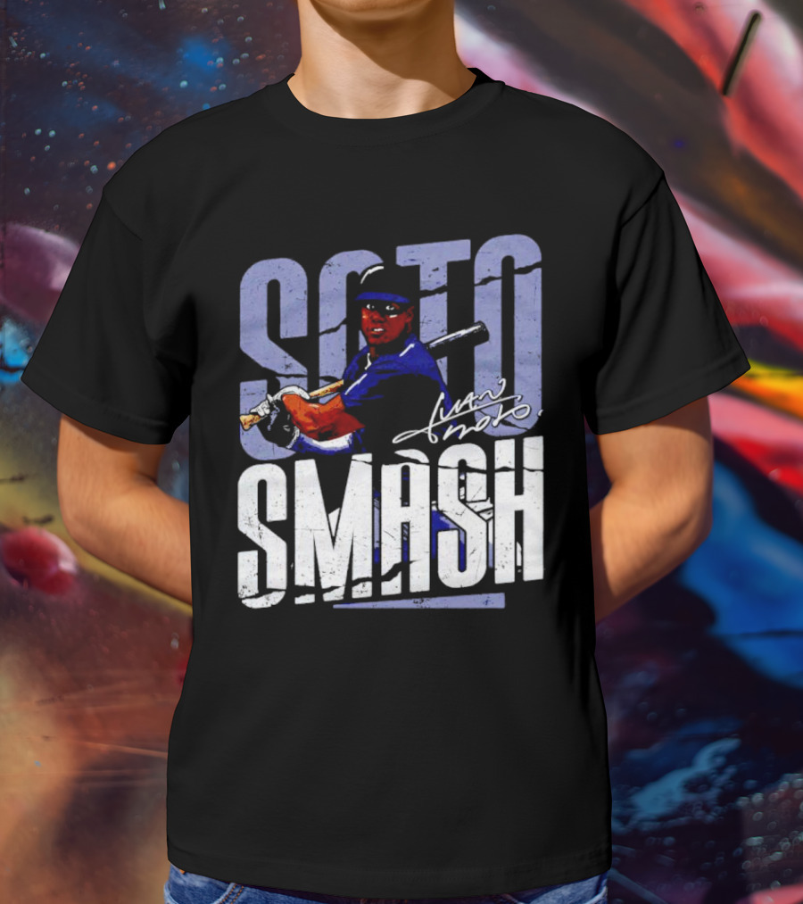 Soto Smash Juan Soto Cartoon Signature T-Shirt
